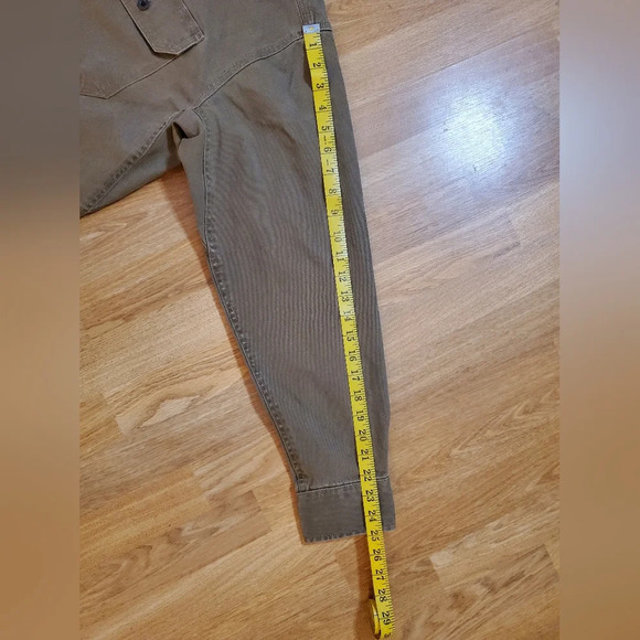 Noble Outfitters Canvas Shirt Men's Size Large Brown Button Up‎ Long Sleeve - Picture 6 of 6